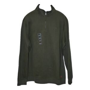 Mens Green Fleece Pullover 2XLT Big & Tall IZOD